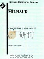 cinquieme symphonie dixtuor d‘instruments a vent op.75 1922 PDF电子版封面