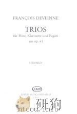 trios for flute klarinette und fagott aus op.61 1977 PDF电子版封面