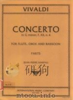 concerto in g major f.xll n.4 for flute oboe and bassoon（1974 PDF版）