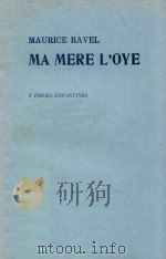 Ma mere l'oye 5 pieces enfantines. PDF电子版封面 Ravel Maurice