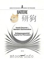 Schlagzeugquartett Spielpartitur BAT 33 1982 PDF电子版封面