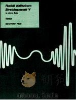 Streichquartett V in einem Satz Partitur 1990 PDF电子版封面