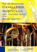 Cavalleria Rusticana (Intermezzo Sinfonico) for Brass Quintet（9 PDF版）