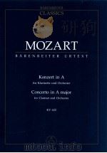 Konzert in A für Klarinette und Orchester KV 622 Urtext der Neuen Mozart-Ausgabe（1977 PDF版）