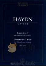 Konzert in D für Violoncello und Orchester Hob Ⅶb:2（1988 PDF版）