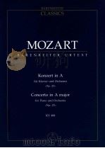Konzert in A für Klavier und Orchester >>No.23<< KV 488 1959 PDF电子版封面 0006200504 W.A.Mozart