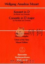 Konzert in D für Klavier und Orchester KV 451 Urtext der Neuen 1975 PDF电子版封面