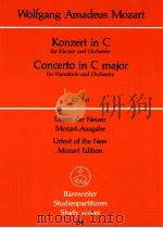 Konzert in C für Klavier und Orchester KV 503 Urtext der Neuen 1963 PDF电子版封面
