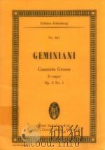 Concerto Grosso D major for 2 Violins Viola and Violoncello and string orchestra Op.3 No.1（ PDF版）