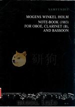 note-book for oboe clarinet bassoon（1983 PDF版）