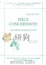 piece concertante pour saxophone alto ou tenor et orchestre（1977 PDF版）