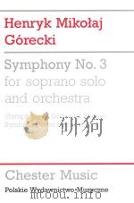 Symphony No.3 for soprano solo and orchestra Opus 36 1976 1992 PDF电子版封面 0679522578