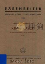 Kinesis ABCD fur zwei Streichergruppen/for two groups of strings op.31 PDF电子版封面