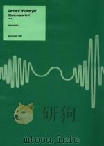 Streichquartett (1978) Spielpartitur（ PDF版）