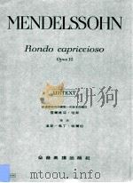 Rondo Capriccioso Opus 14 PDF电子版封面 Mendelssohn