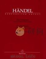 Zwei Triosonaten fur zwei violinen und basso continuo op.v/7 V/1·HWV402 396 1967 PDF电子版封面 0006505371