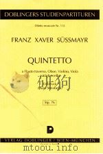 Quintetto a Flauto traverso Oboe Violino Viola e Violoncello 1962 PDF电子版封面