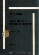 LARRY SITSKY FALL OF THE HOUSE OF USHER COCAL SCORE（1974 PDF版）