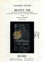 Beatus Vir per soli coro a 4 voci miste RV598（1998 PDF版）