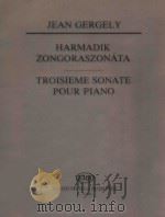Gergely Harmadik Zongoraszonáta Z.13 565 1989 PDF电子版封面 Gergely