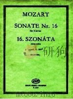Mozart Sonate Nr.16 für Klavier a-moll K.300d（1912 PDF版）