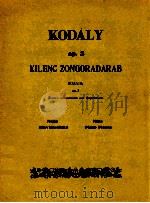 Kilenc Zongoradarab Neuen Klavierstucke op.3 1963 PDF电子版封面 Kodaly