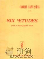 SIX ETUDES pour la main gauche seule op.135（ PDF版）