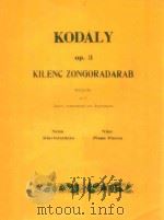 Kilenc Zongoradarab Neuen Klavierstucke op.3 1953 PDF电子版封面 Kodaly
