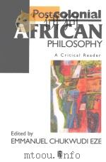 POSTCOLONIAL AFRICAN  A CRITICAL READER（1997 PDF版）
