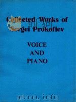 Collected Works of Sergei Prokofiev Voice and Piano PDF电子版封面