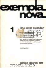 minnelieder für sopran tenor und saxophon-quartett 1988 PDF电子版封面