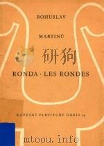RONDA`LES RONDES PDF电子版封面 BOHUSLAV MARTINU
