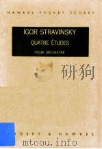 QUATRE ETUDES pour orchestre（1947 PDF版）