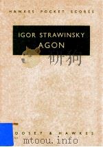 Agon Ballet for twelve dancers（1957 PDF版）