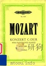 KONZERT C-DUR fur flote und harfe KV 299 PDF电子版封面 MOZART