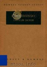 CANTICUM SACRUM AD HONOREM SANCTI MARCI NOMINIS 1956 PDF电子版封面 BOOSEY