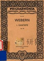 I.Kantate op.29 1957 PDF电子版封面 Webern