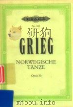 Norwegische Tanze opus 35 PDF电子版封面 Grieg