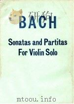 bach sonatas and partitas for violin solo（ PDF版）