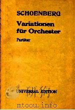 Variationen fur Orchester PDF电子版封面 Schoenberg
