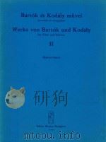 Werke von Bartok und Kodaly fur Flote und Klavier Ⅱ（1980 PDF版）