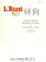 twenty-seven virtuoso studies for saxophone or oboe（ PDF版）