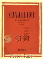 30 capricci per clarinetto(Revisione di Alamiro Giampieri)（ PDF版）