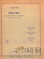 duoze duos pour deux hautbois ou saxophone 4 suite PDF电子版封面 J.Sellner