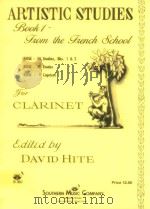 Artistic Studies from the French School for clarinet Book 1（1986 PDF版）