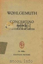 Concertino fur Oboe und Streichorchester PDF电子版封面 Gerhard Wohlgemuth