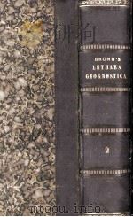 Lethaea Geognostica oder Abbildung und Beschreibung der fur DIE Gebirgs-Foormationen Bezeichnendsten 1852 PDF电子版封面