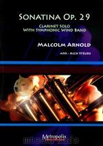 Sonatina op. 29 clarinet solo with symphonic wind band（ PDF版）