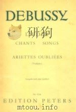 Lieder Chants Songs ariettes oubliees verlaine NR.9236 PDF电子版封面 Debussy