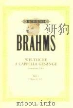 Weltliche a Cappela Gesange fur Gemischten Chor Heft I opus 42 62 1964 PDF电子版封面